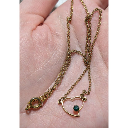 Minimalist Gold Open Heart Necklace