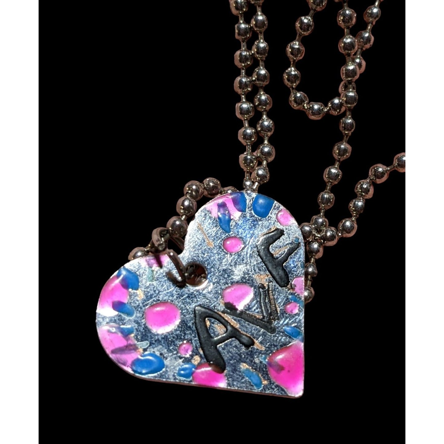 Handmade Heart AVF Necklace