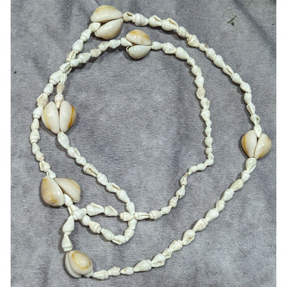 Vintage Beachy Cowrie Mixed Shell Necklace