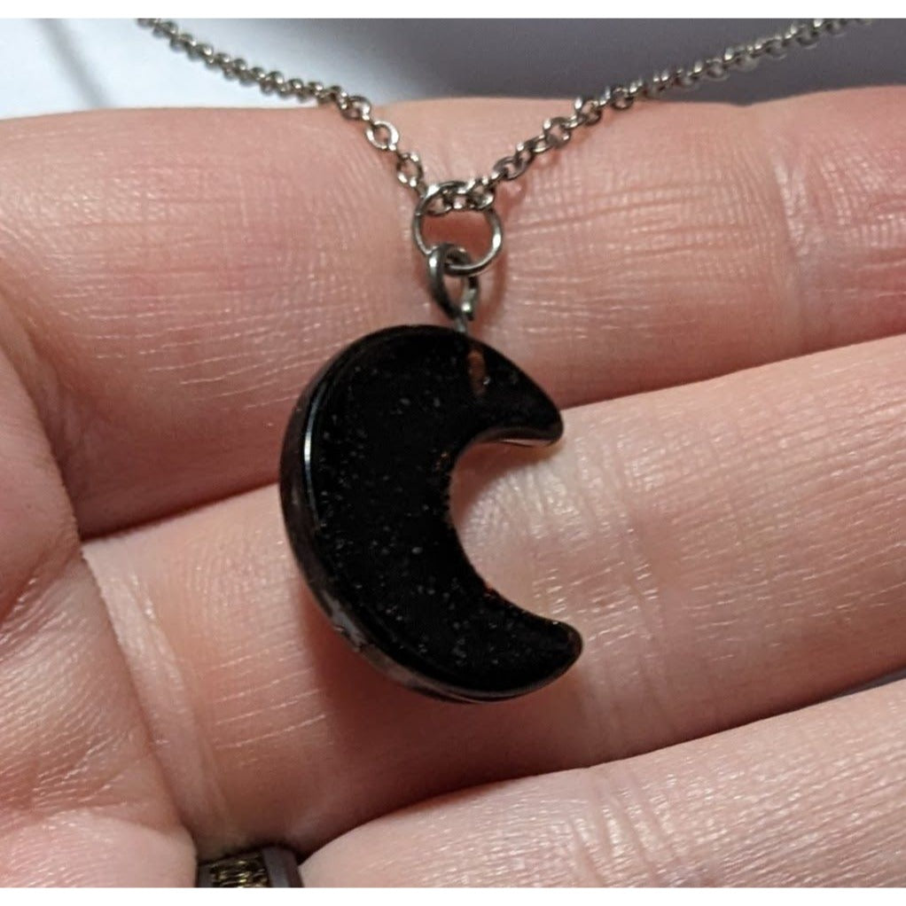 Gothic Witchy Moon Neckalce