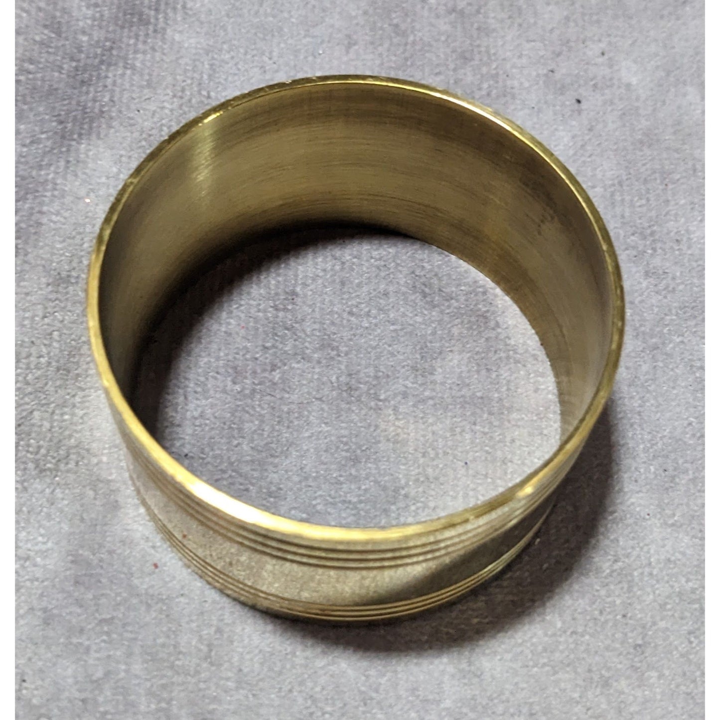 Ribbed Brass Napkin Rings (6)