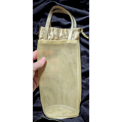 Reusable Ribbed Fabric Wine Gift Bag