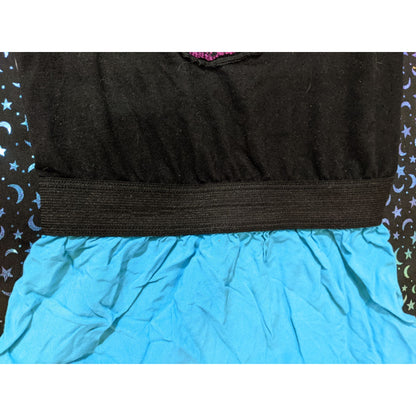 Delia's Black And Blue Fancy Collared Dress