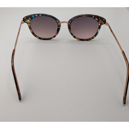 Panama Jack Sunglasses Rainbow Confetti Gold Retro Statement Shades