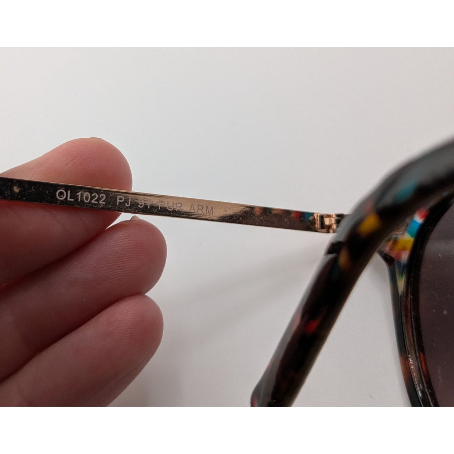 Panama Jack Sunglasses Rainbow Confetti Gold Retro Statement Shades