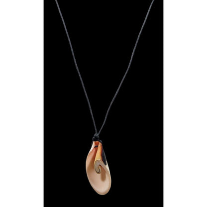 Retro Mermaidcore Sliced Shell Pendant Necklace