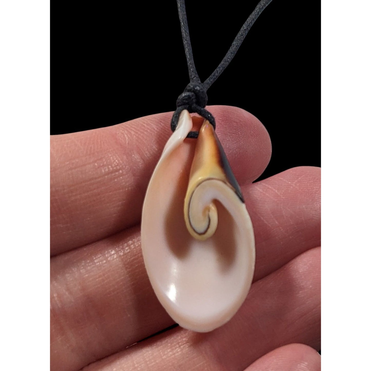 Retro Mermaidcore Sliced Shell Pendant Necklace