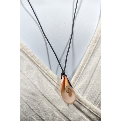 Retro Mermaidcore Sliced Shell Pendant Necklace