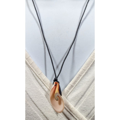 Retro Mermaidcore Sliced Shell Pendant Necklace