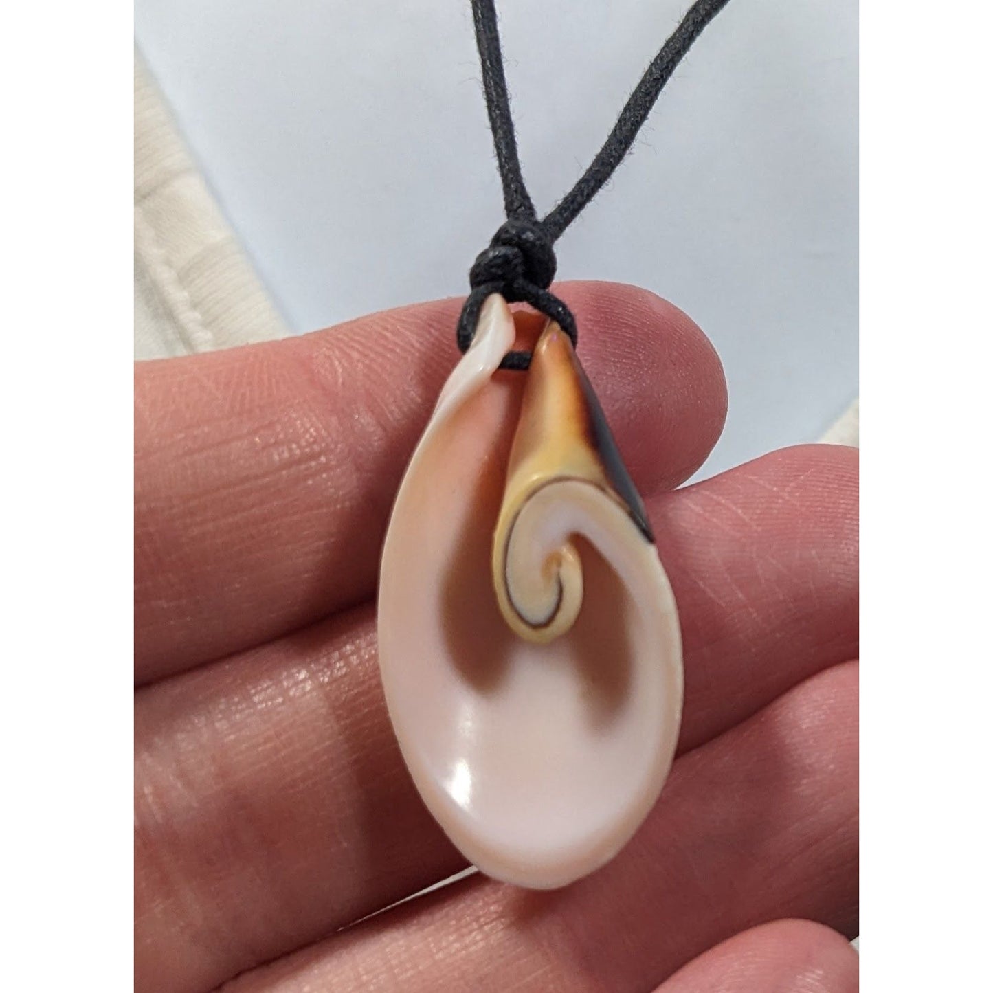 Retro Mermaidcore Sliced Shell Pendant Necklace