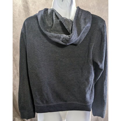 Aeropostale Women’s Hoodie Medium Navy Blue Silver Logo Pullover Lightweight