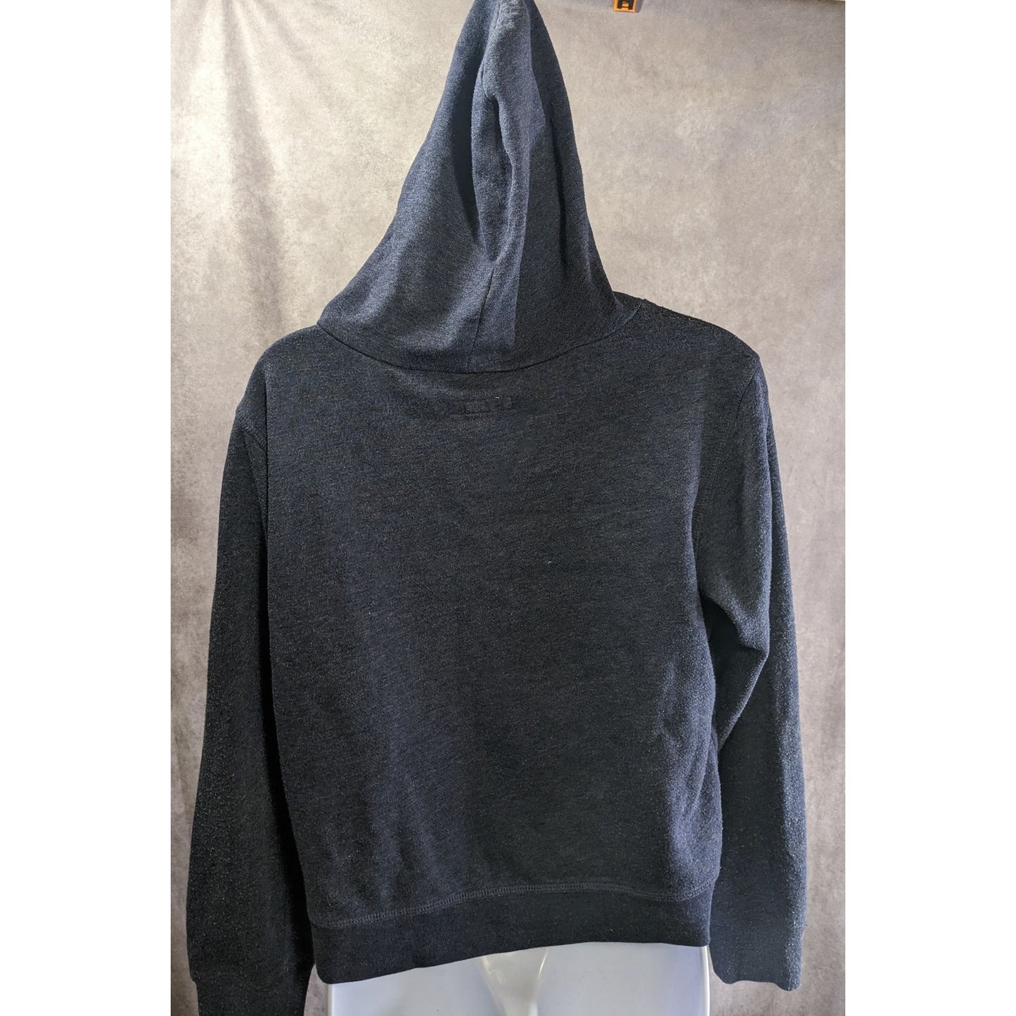 Aeropostale Women’s Hoodie Medium Navy Blue Silver Logo Pullover Lightweight
