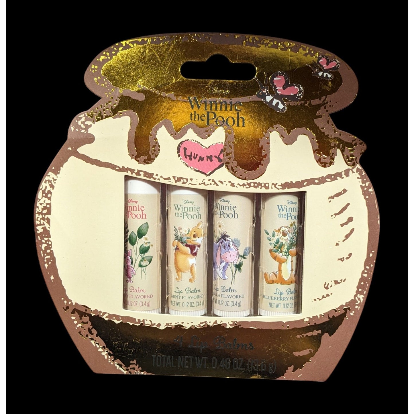 Disney Taste Beauty Winnie The Pooh Lip Balm 4 Pack