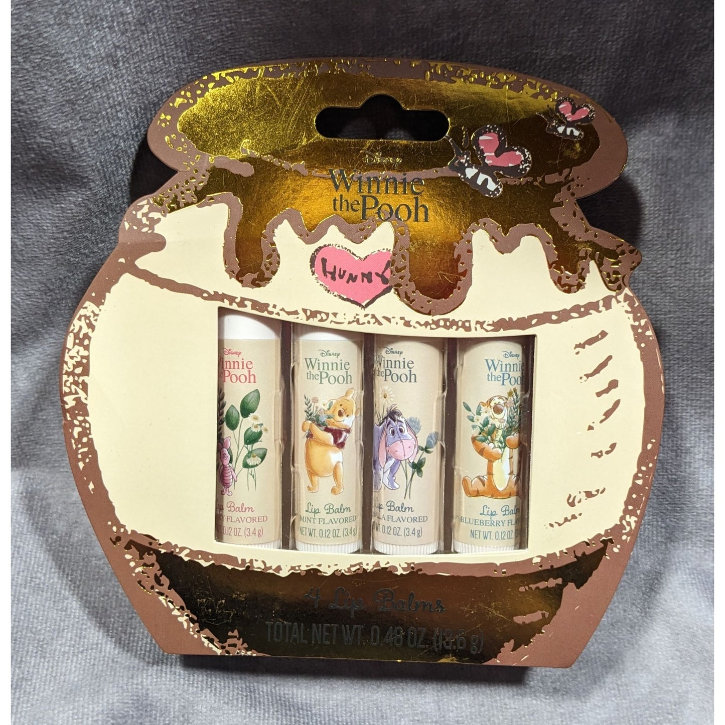 Disney Taste Beauty Winnie The Pooh Lip Balm 4 Pack