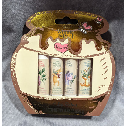 Disney Taste Beauty Winnie The Pooh Lip Balm 4 Pack
