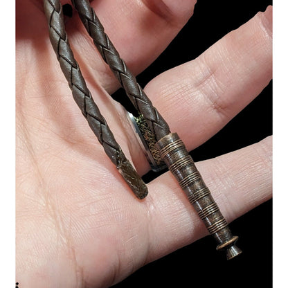 Vintage Copper Bird Bolo Tie With Turquoise Cabochon