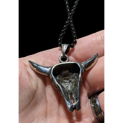 Chisel Stainless Steel Bull Head Necklace