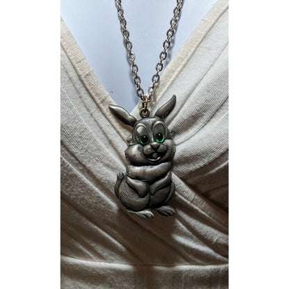 Vintage Jonette Jewelry Bunny Necklace