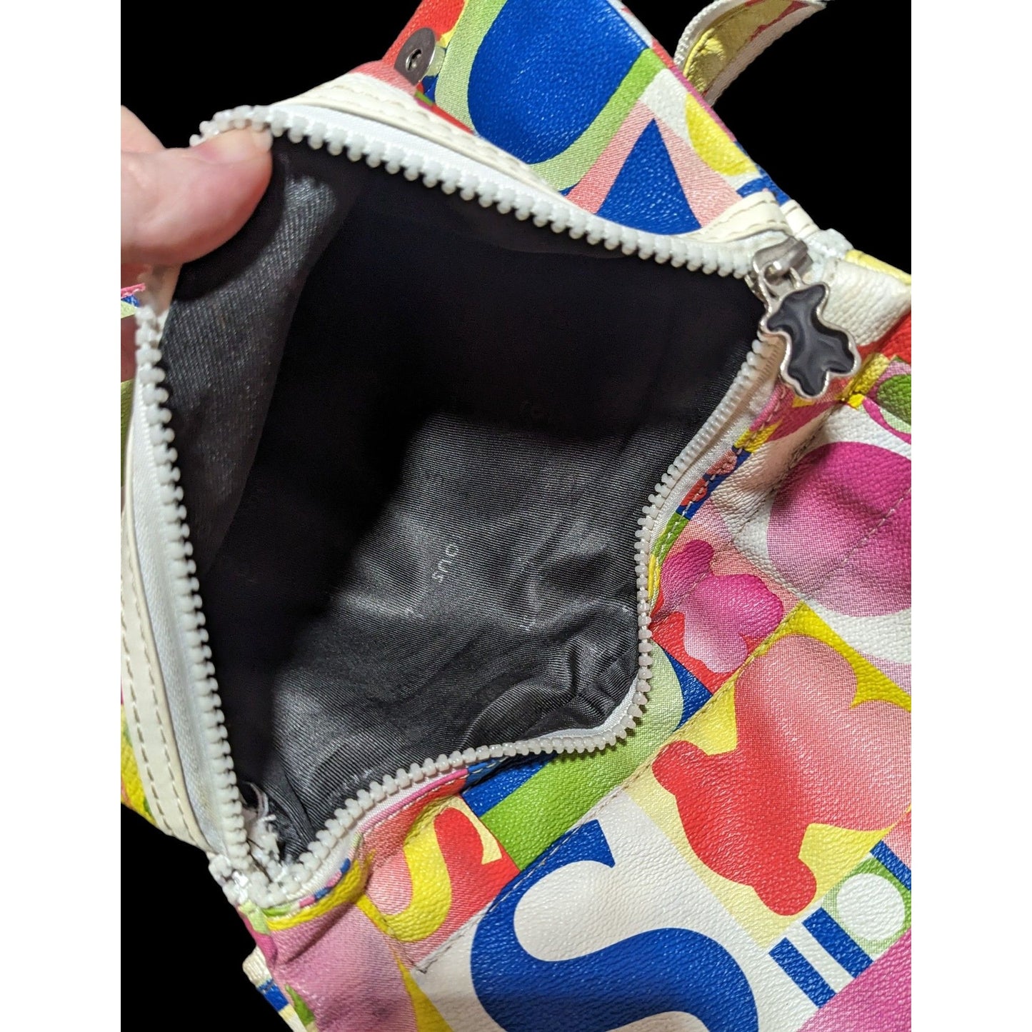 Tous Fold Over Zip Rainbow Crossbody Bag