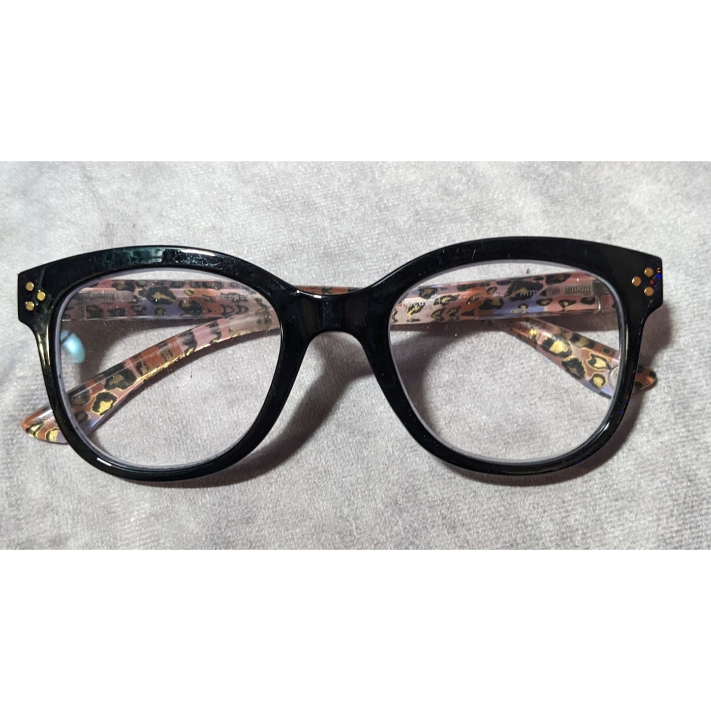 Peepers Retro Jungle Fusion Black And Patterned Readers