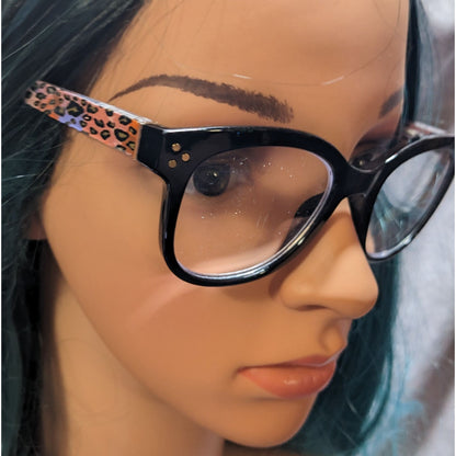 Peepers Retro Jungle Fusion Black And Patterned Readers