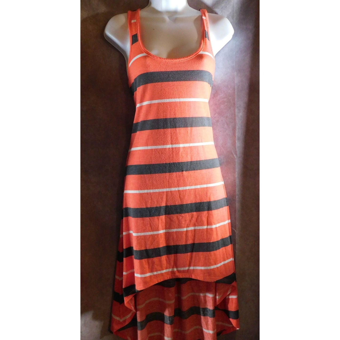 Ambiance Apparel High-Low Striped Dress