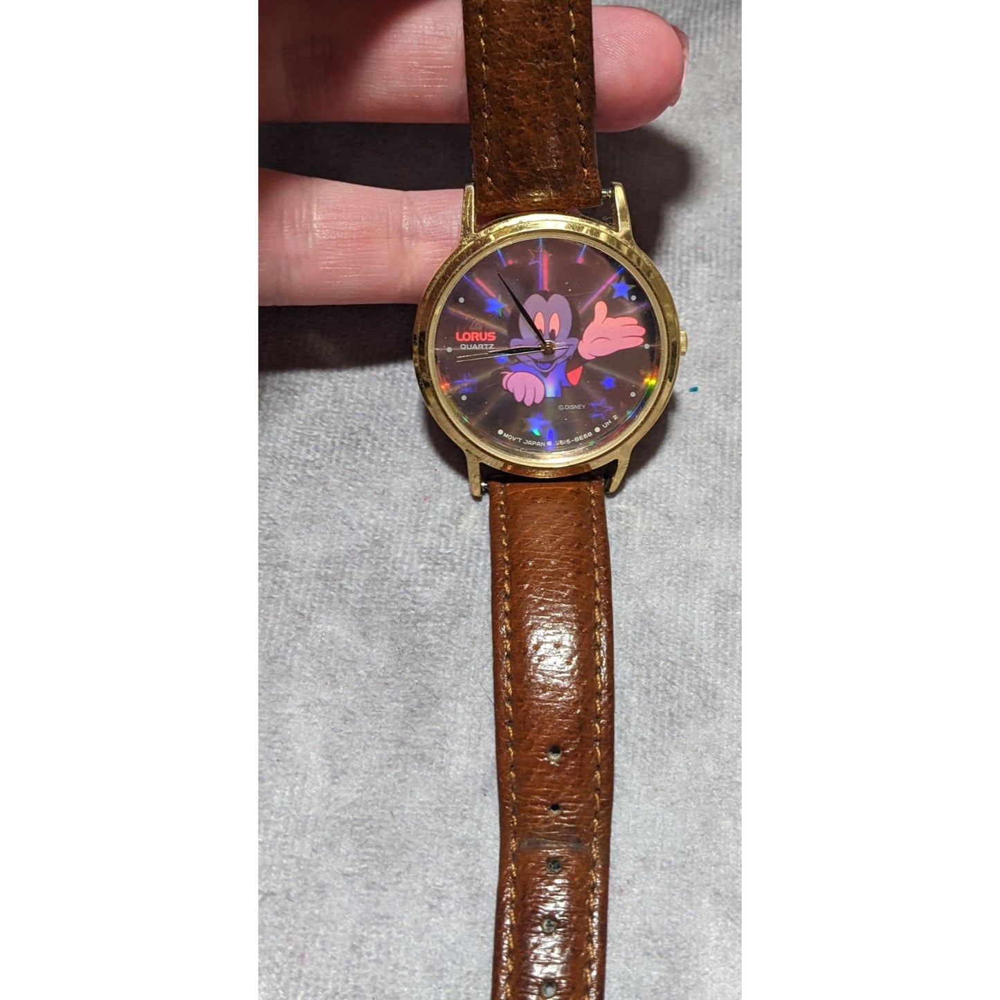 Vintage Lorus Holographic Collectible Mickey Watch
