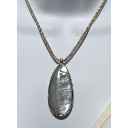 Silver Shell Pendant Necklace