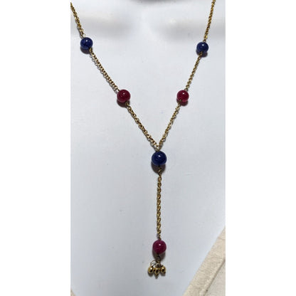 Beaded Lariat Necklace