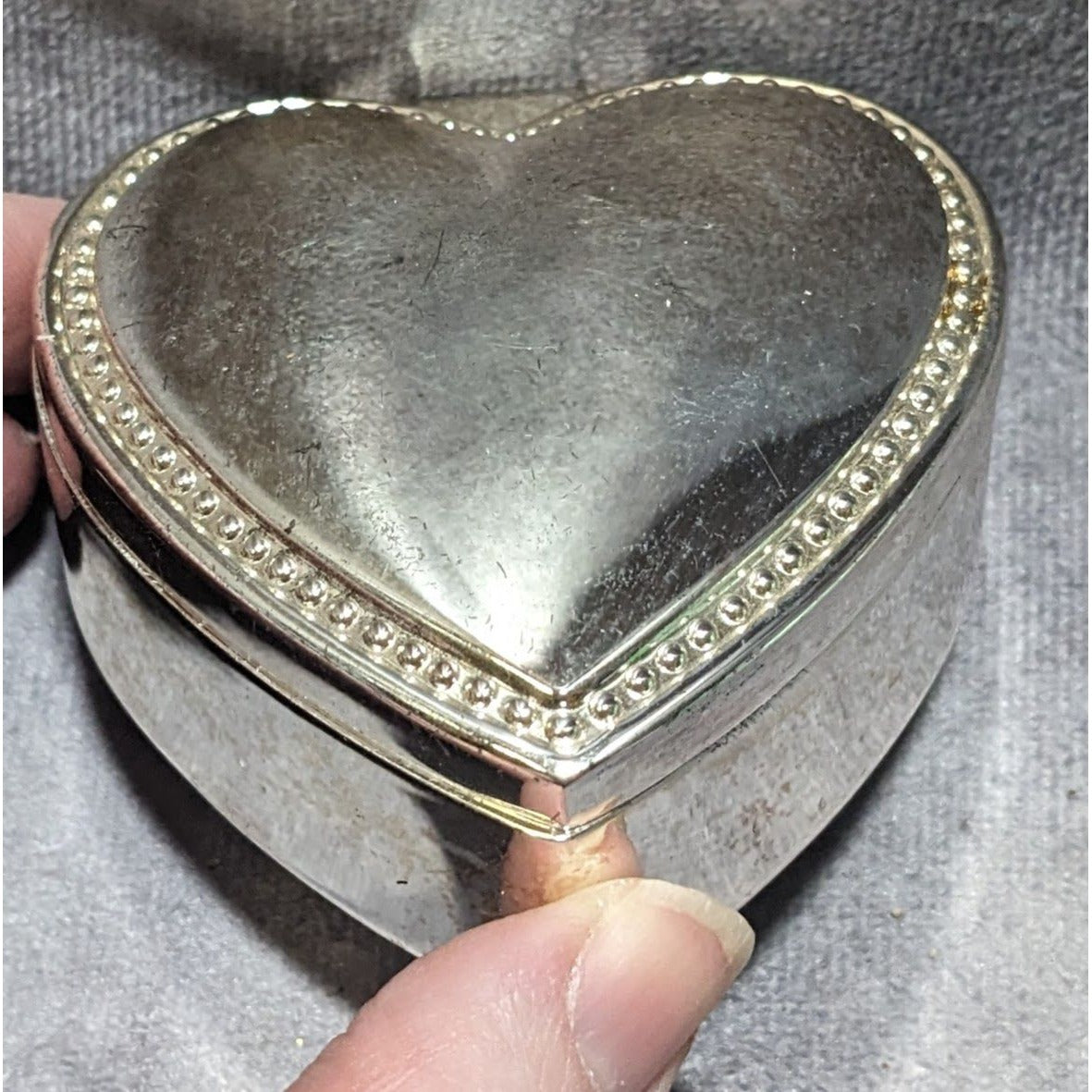 Things Remembered Silver Heart Trinket Box