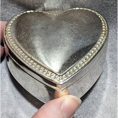 Things Remembered Silver Heart Trinket Box