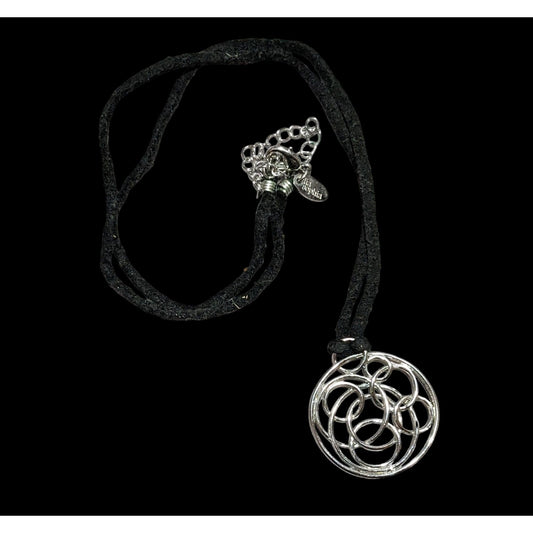 Lia Sophia Silver Wired Swirl Pendant Necklace