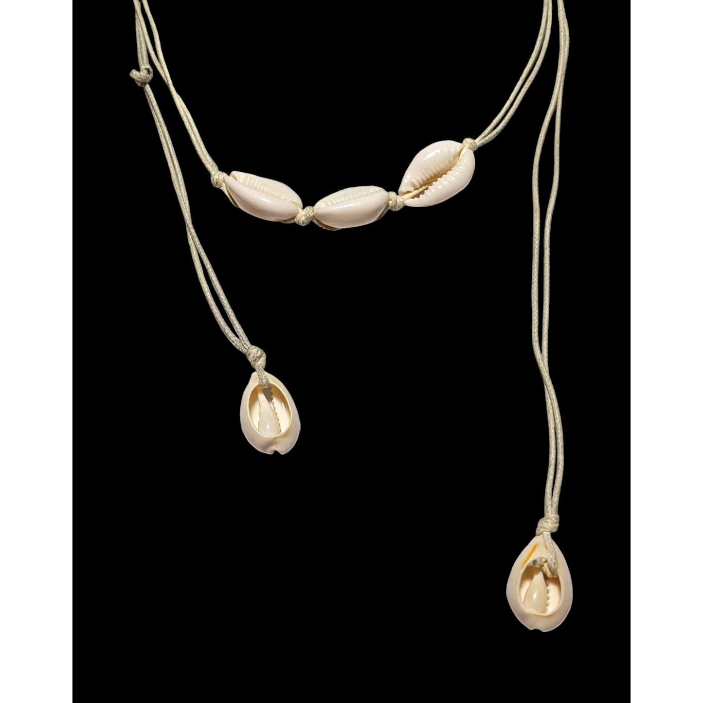 Handmade Cowrie Shell Wrap Necklace