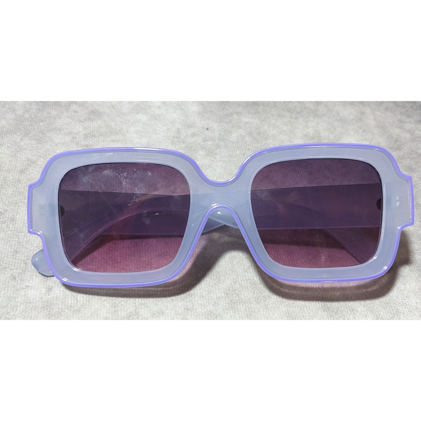 Free People Purple Shadow Side Square Sunglasses