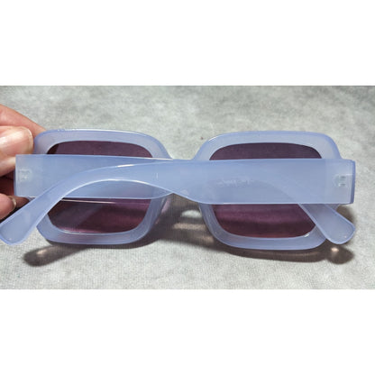 Free People Purple Shadow Side Square Sunglasses