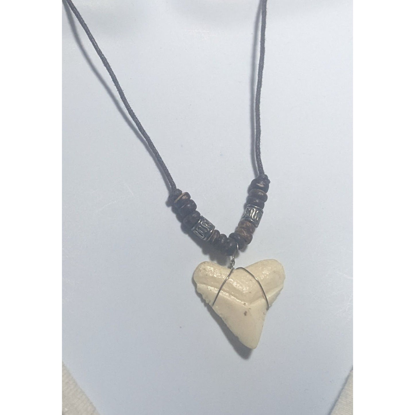 Beaded Shark Tooth Necklace