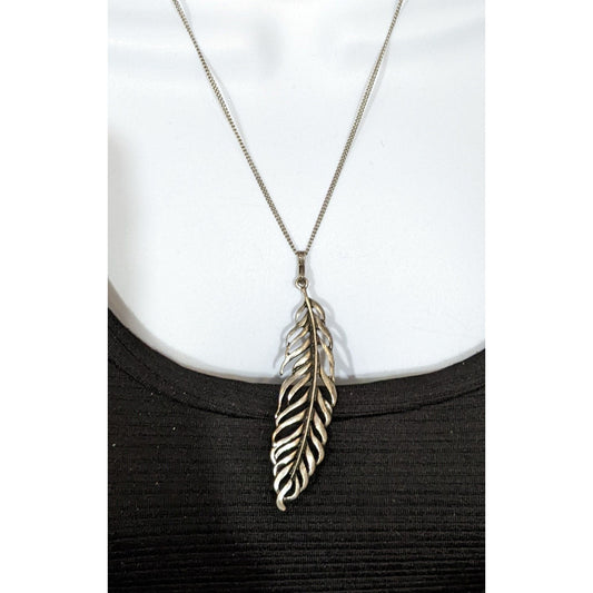 Axcess Liz Claiborne Feather Pendant Necklace