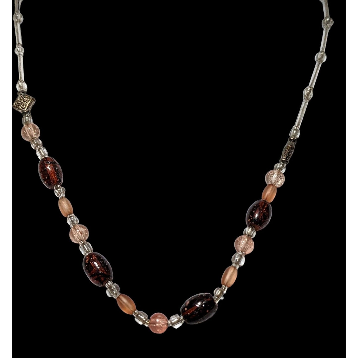 Casual Glass Beaded Necklace