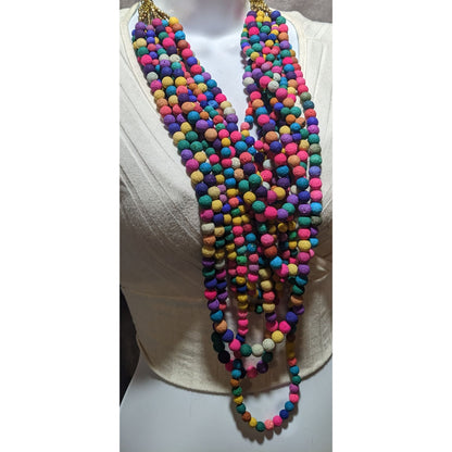 Sassy Jones Makemba Luxe Beaded Bib Necklace