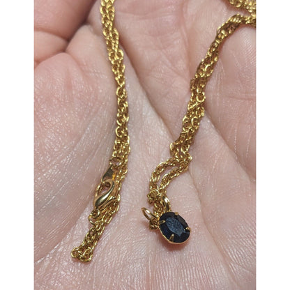 Minimalist Black And Gold Pendant Necklace