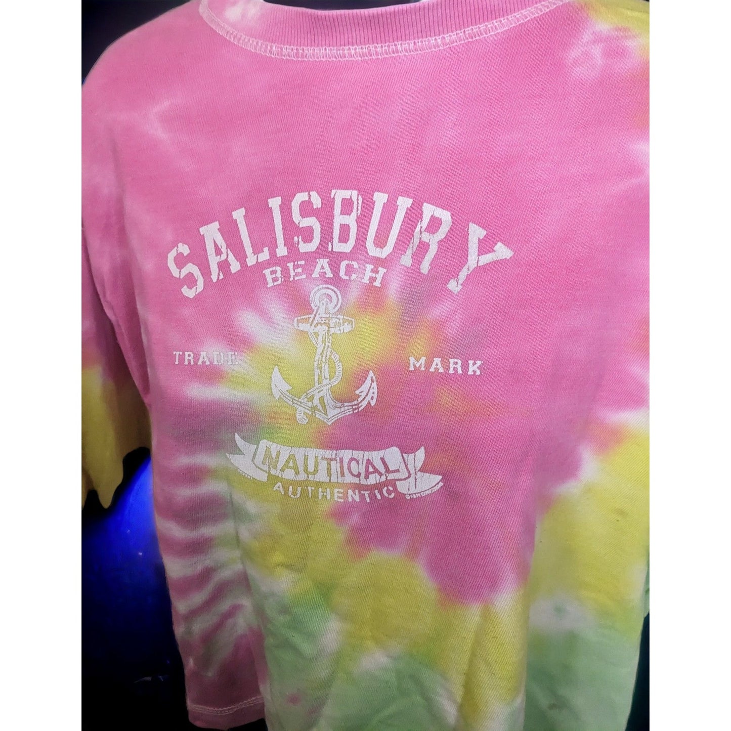 Salisbury Beach Nautical Authentic Tie Dye Sweatshirt