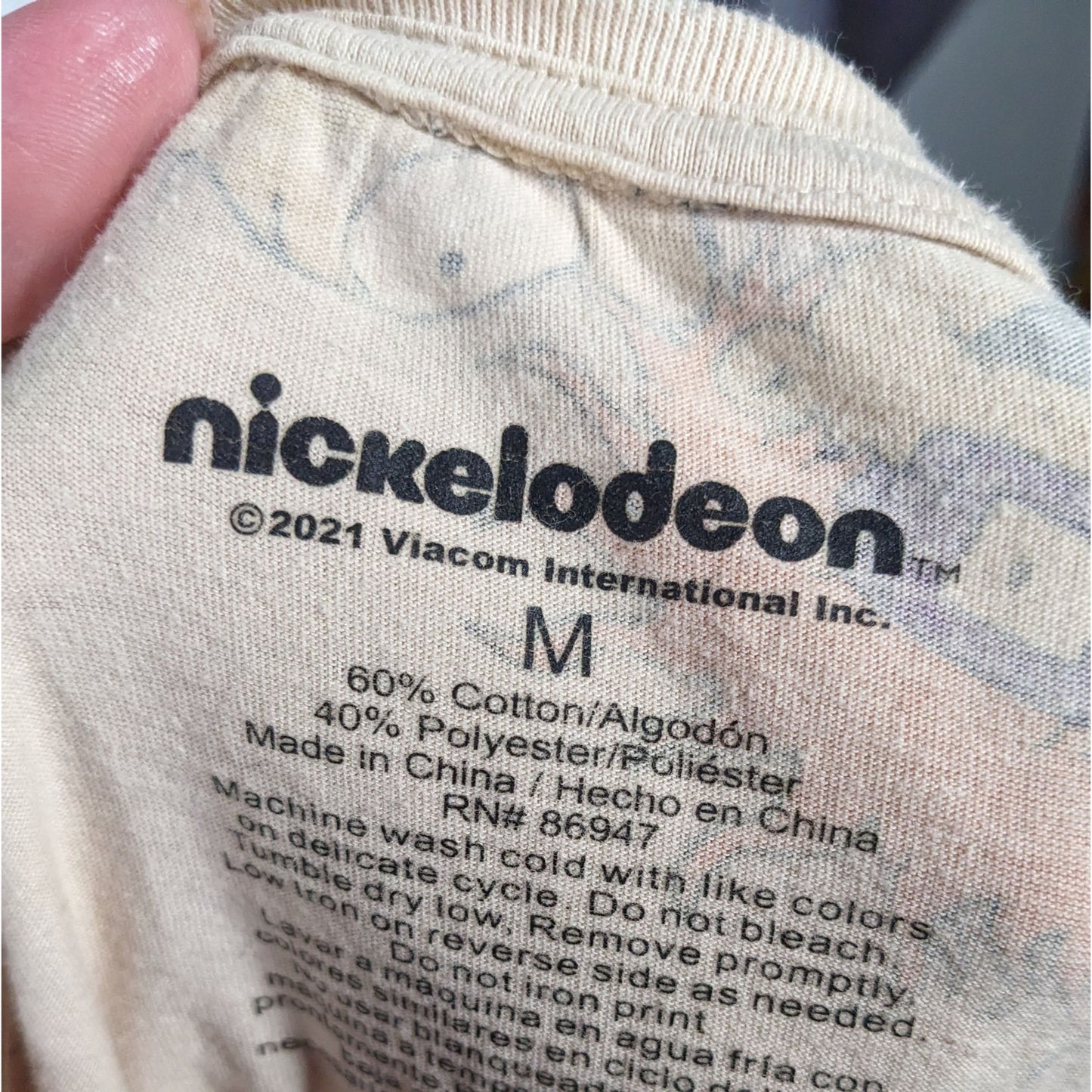 Retro Kidcore Nickelodeon Rugrats Allover Character Print Size Medium