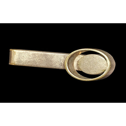 Simple Gold Tone Geometric Collectible Tie Clip