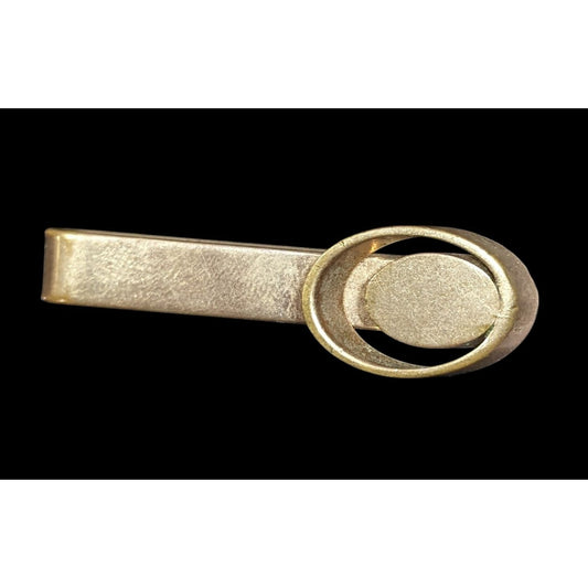 Simple Gold Tone Geometric Collectible Tie Clip