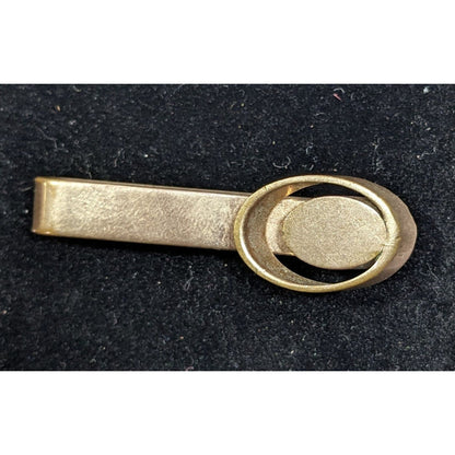 Simple Gold Tone Geometric Collectible Tie Clip