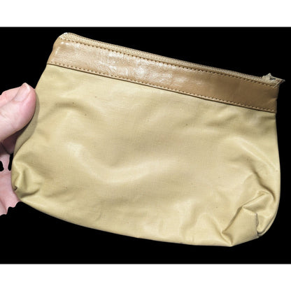 Vintage Bentley's For Accessories San Francisco Tan Elephant Zipper Pouch