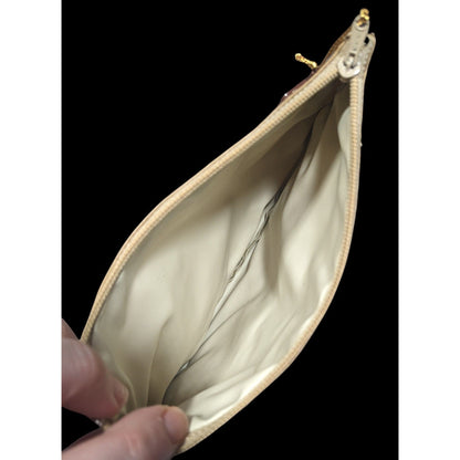 Vintage Bentley's For Accessories San Francisco Tan Elephant Zipper Pouch