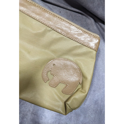 Vintage Bentley's For Accessories San Francisco Tan Elephant Zipper Pouch
