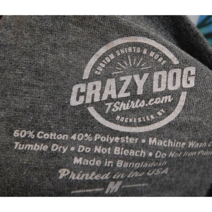 Crazy Dog Funny Taco Tee Grey With Black Print