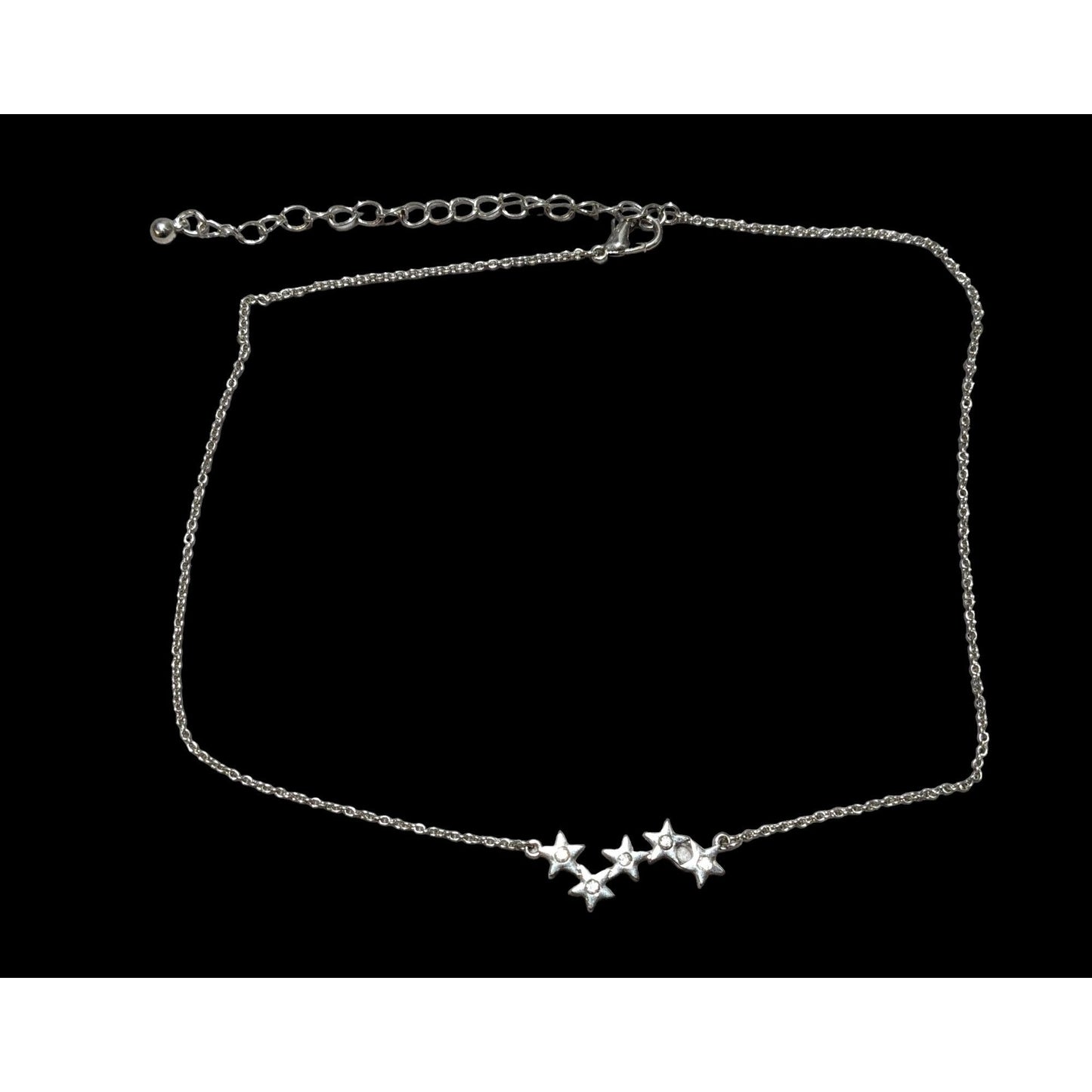 Minimalist Silver Sparkling Star Necklace